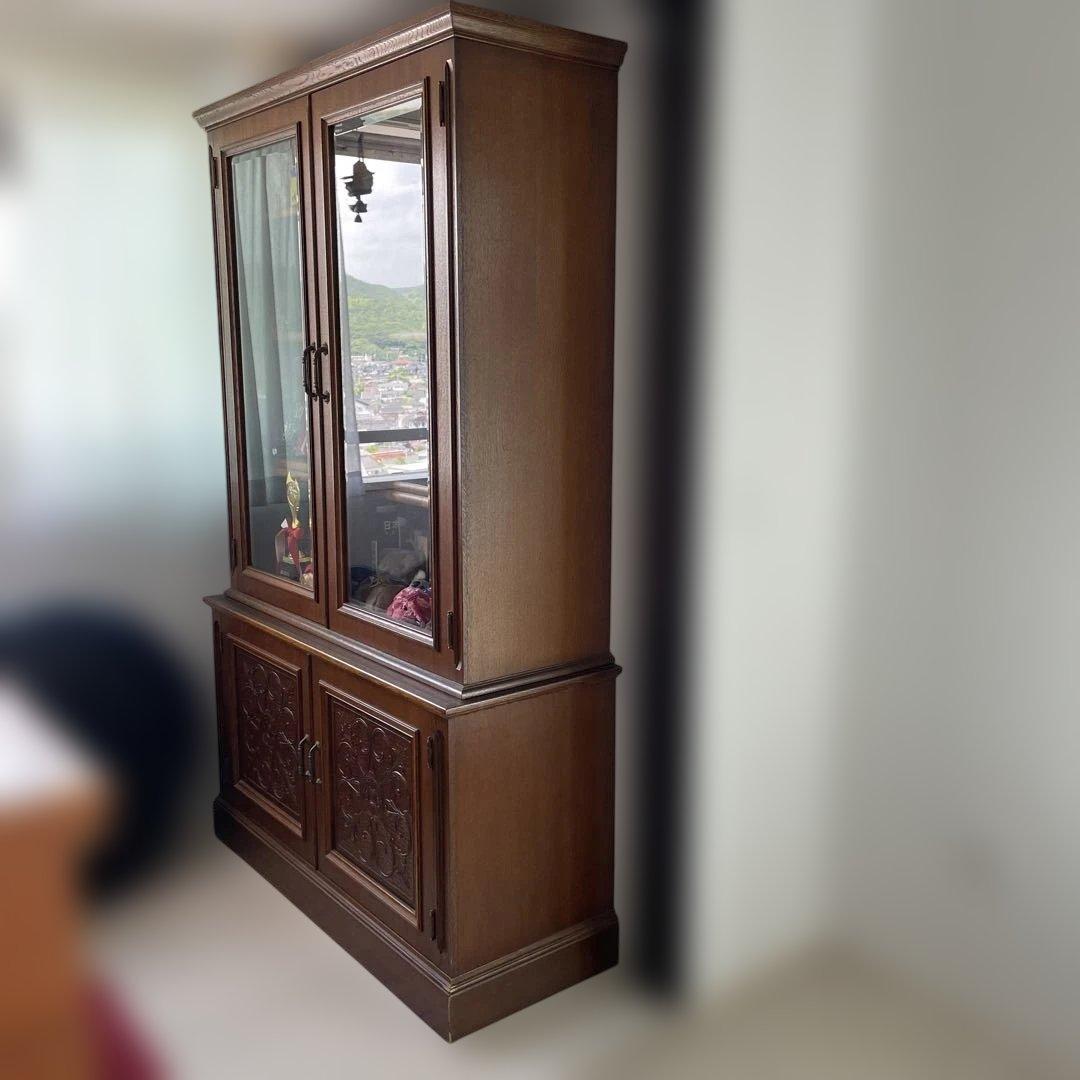 アンティーク　木製ガラス扉キャビネット　本棚　飾り棚　箪笥　書棚　昭和レトロ 楽天市場】ガラスキャビネット アンティーク 食器棚 飾り棚 リメイク品