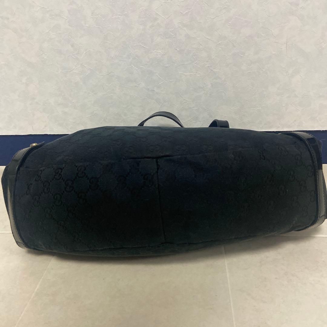 Gucci ♡ショルダーバッグ 黒 キャンバス/レザー♡アビーライン♡