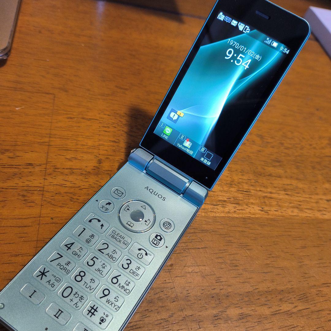 AQUOS NP601SH 折りたたみ式携帯電話 予備未使用バッテリー付