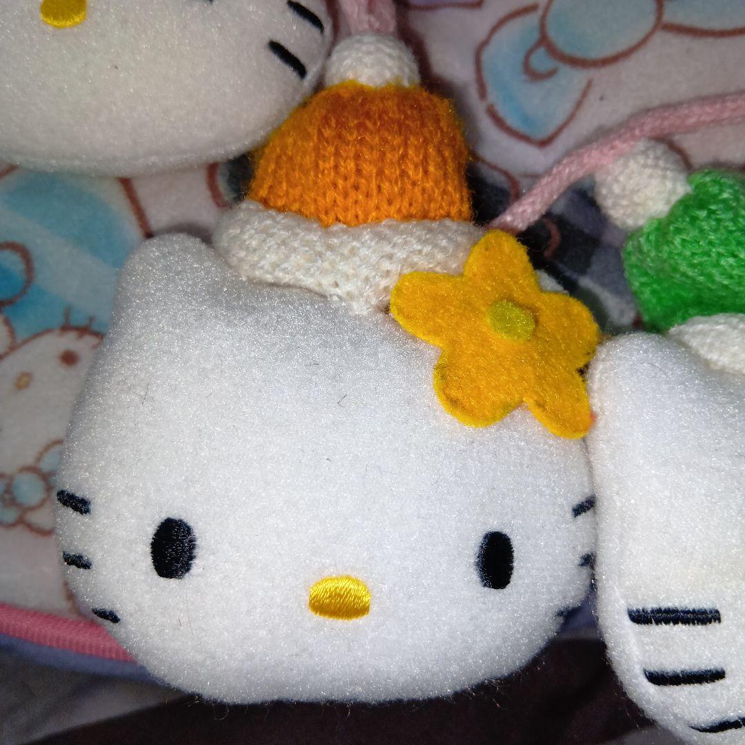 ハローキティサンタ ぬいぐるみオーナメント10個2001年耳に花激レア