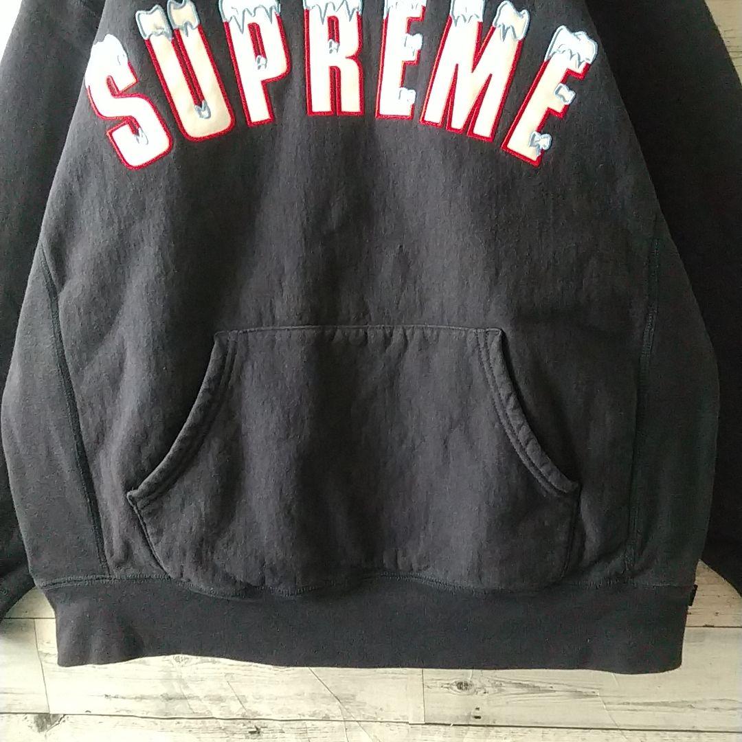 2点おまとめ☆シュプリーム 刺繍アイスロゴ センターロゴ パーカー XL相当