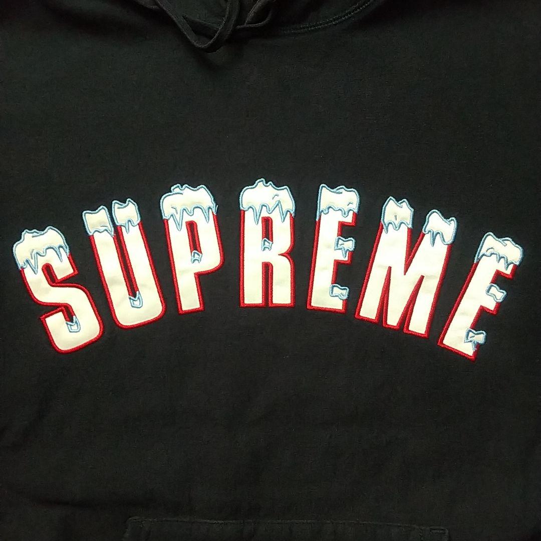 2点おまとめ☆シュプリーム 刺繍アイスロゴ センターロゴ パーカー XL相当