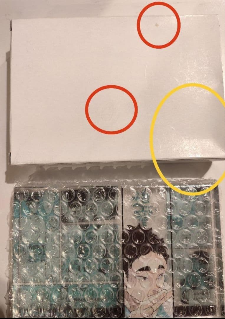 箱汚れ有　ハイキュー　松川一静　アクリルブロック　ハイキュー展マグカップ他