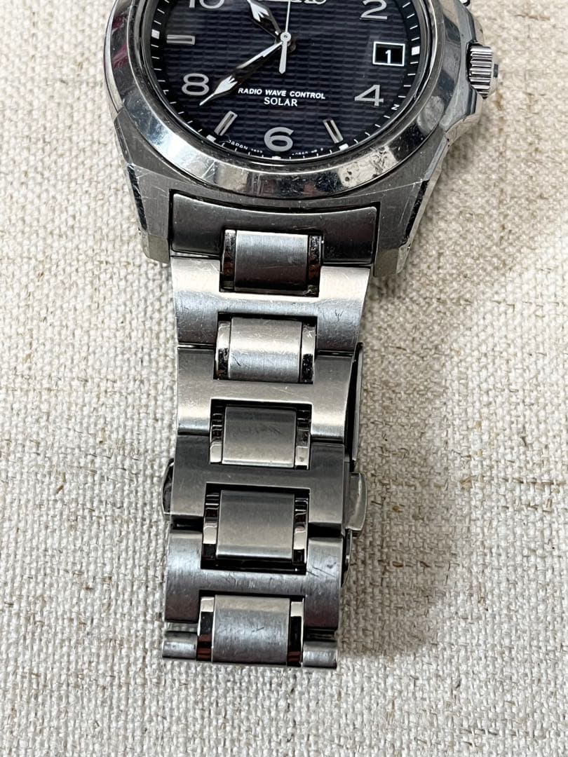 【不動品】SEIKO BRIGHTZ 電波ソーラー チタン 7B22-0AP0