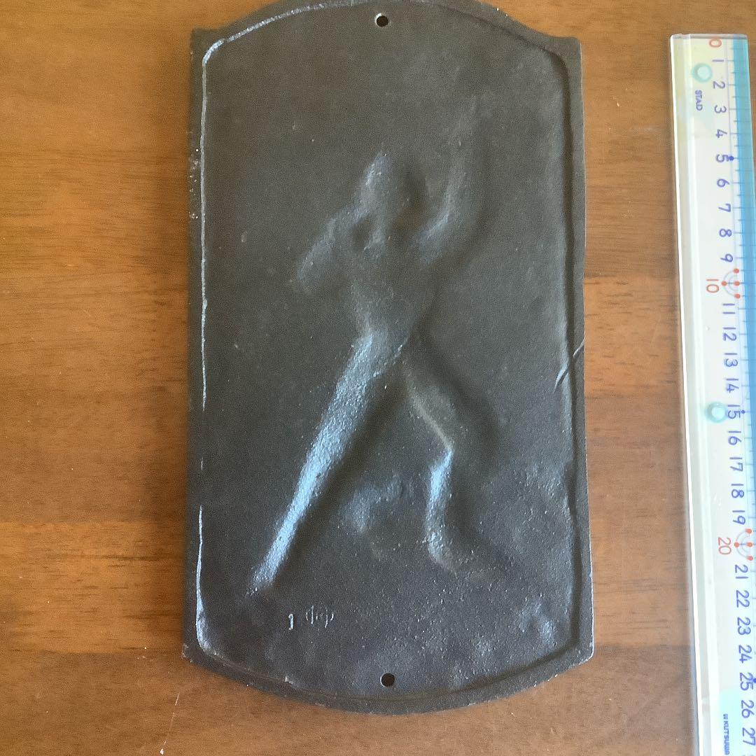 アンティーク 勇敢な消防士 看板 レアー品