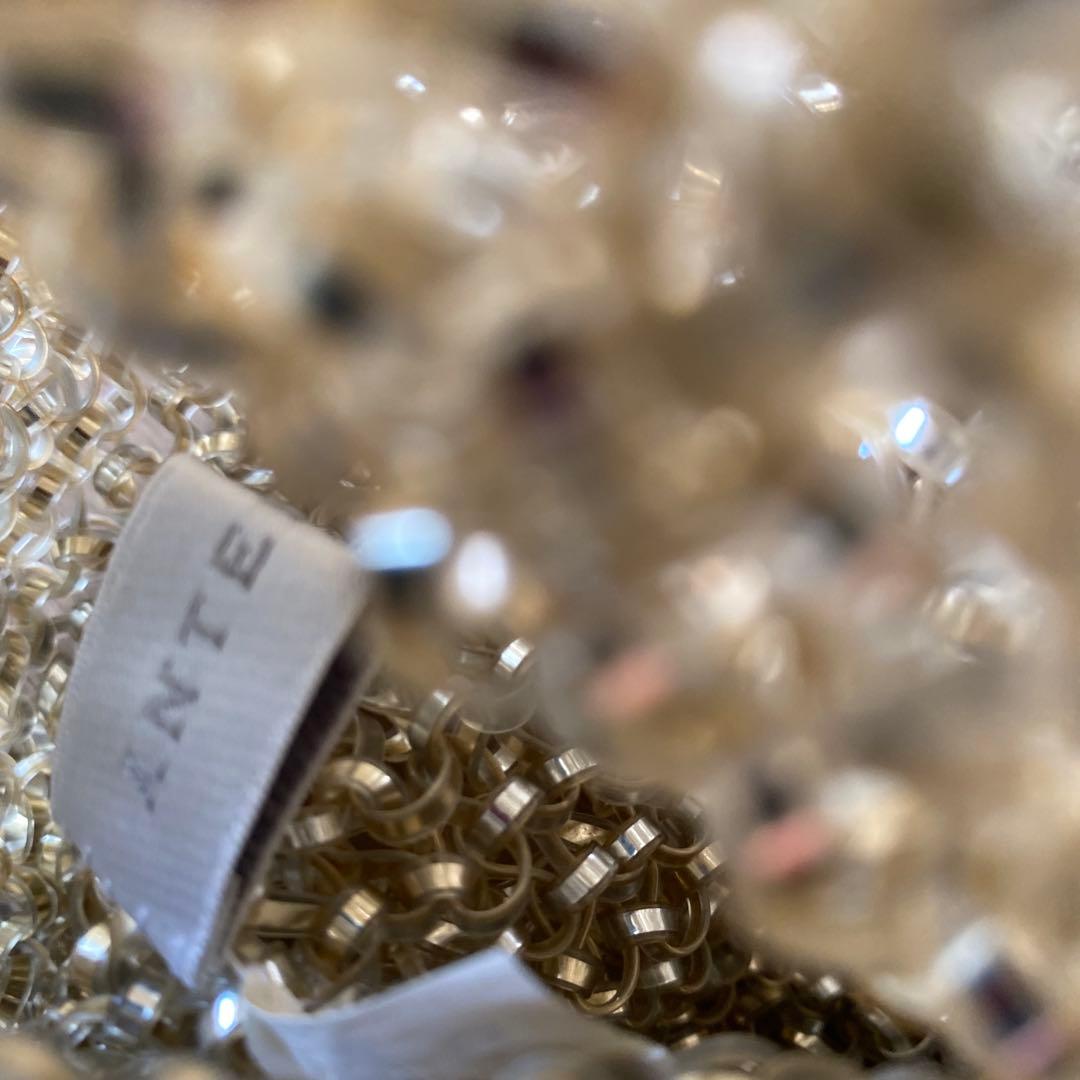 ゴールドビーズパーティーバッグ