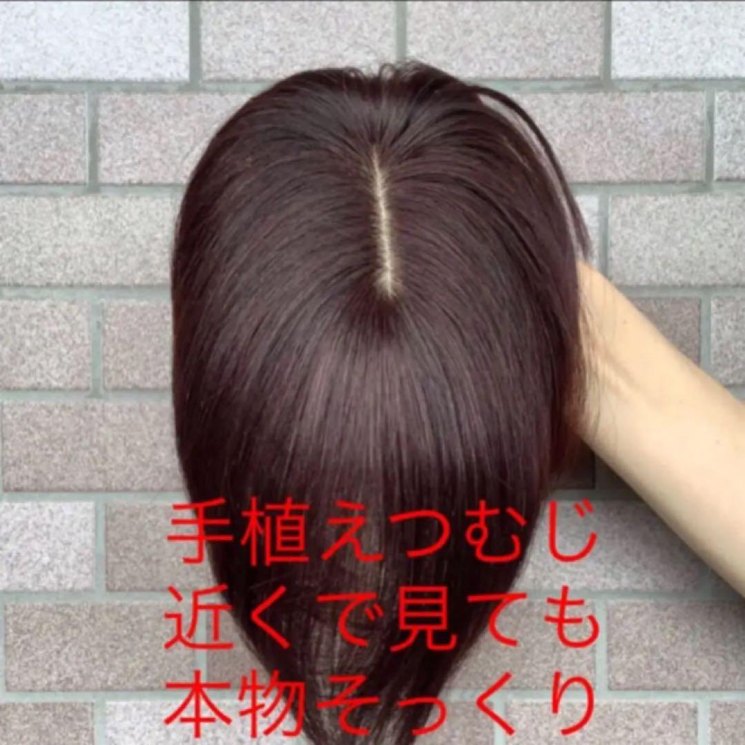 人毛 部分 医療用 ウィッグ ヘアピース ショート ストレート 3D前髪 かつら