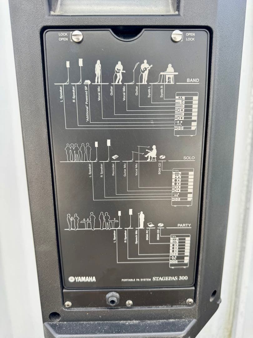 YAMAHA STAGEPAS300 ポータブルPAシステム 2個