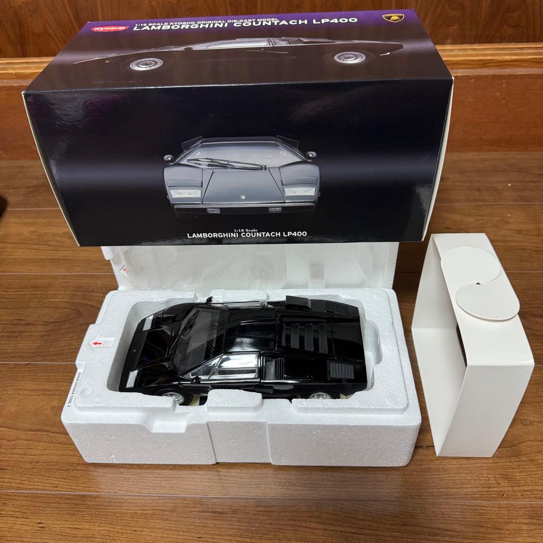 絶版未展示品 京商 1/18 ランボルギーニ カウンタックLP400 ブラック