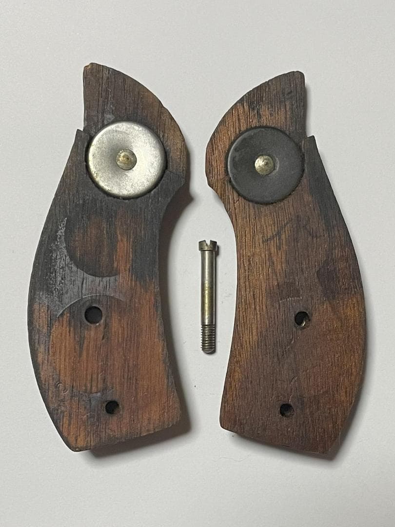 S&W純正 Jフレーム用 チェッカー木製グリップ