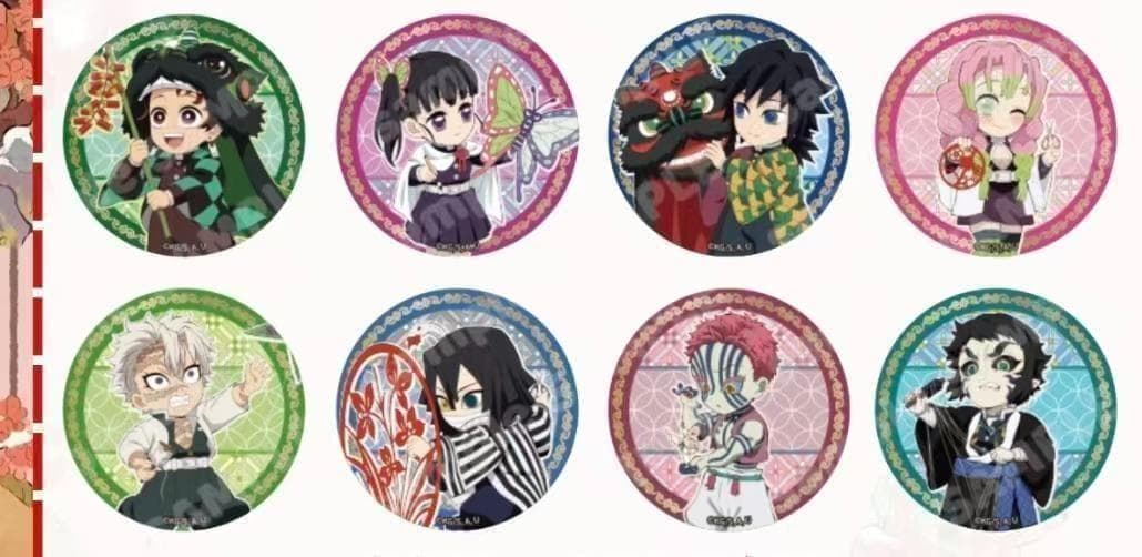 鬼滅の刃 中国限定グッズ 缶バッジド B ver. BOX(8個入り)