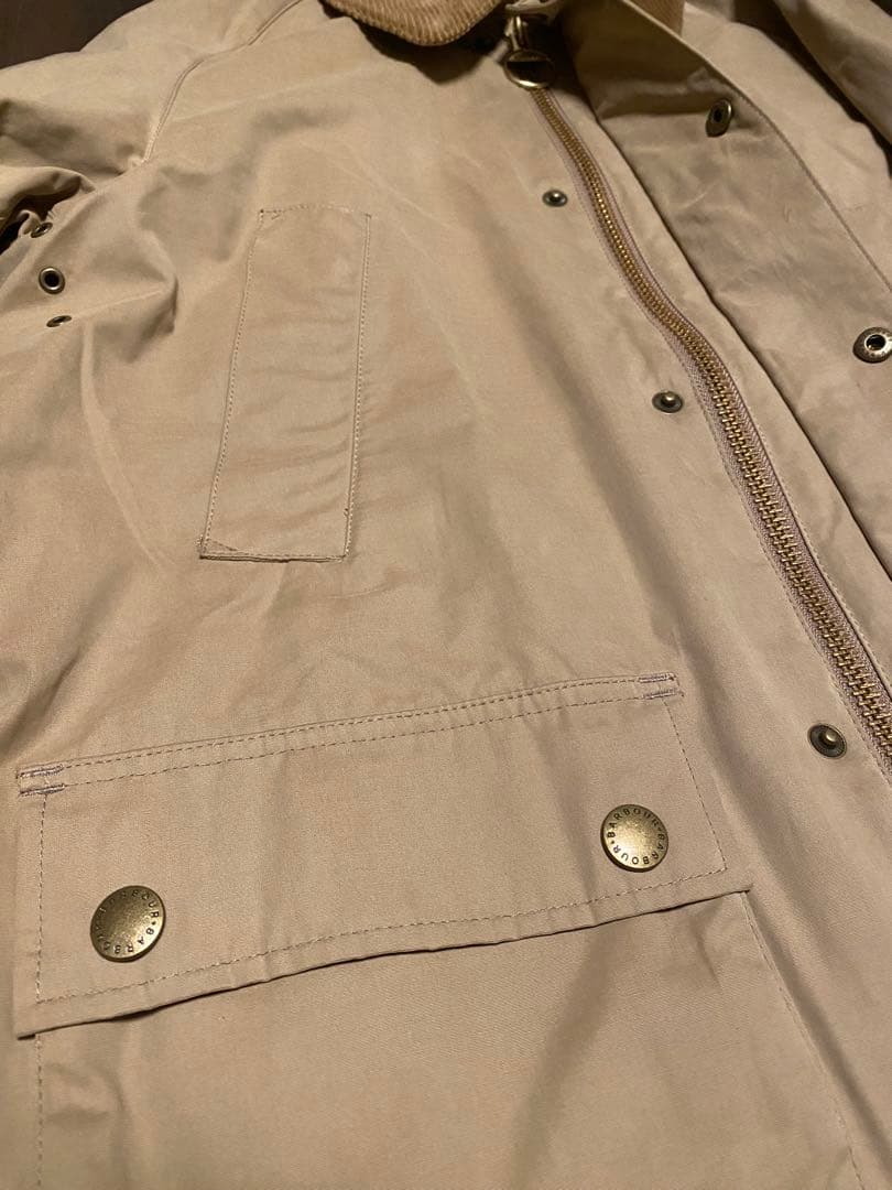 Barbour ベージュジャケット　ビデイル　ノンオイル　サイズ38