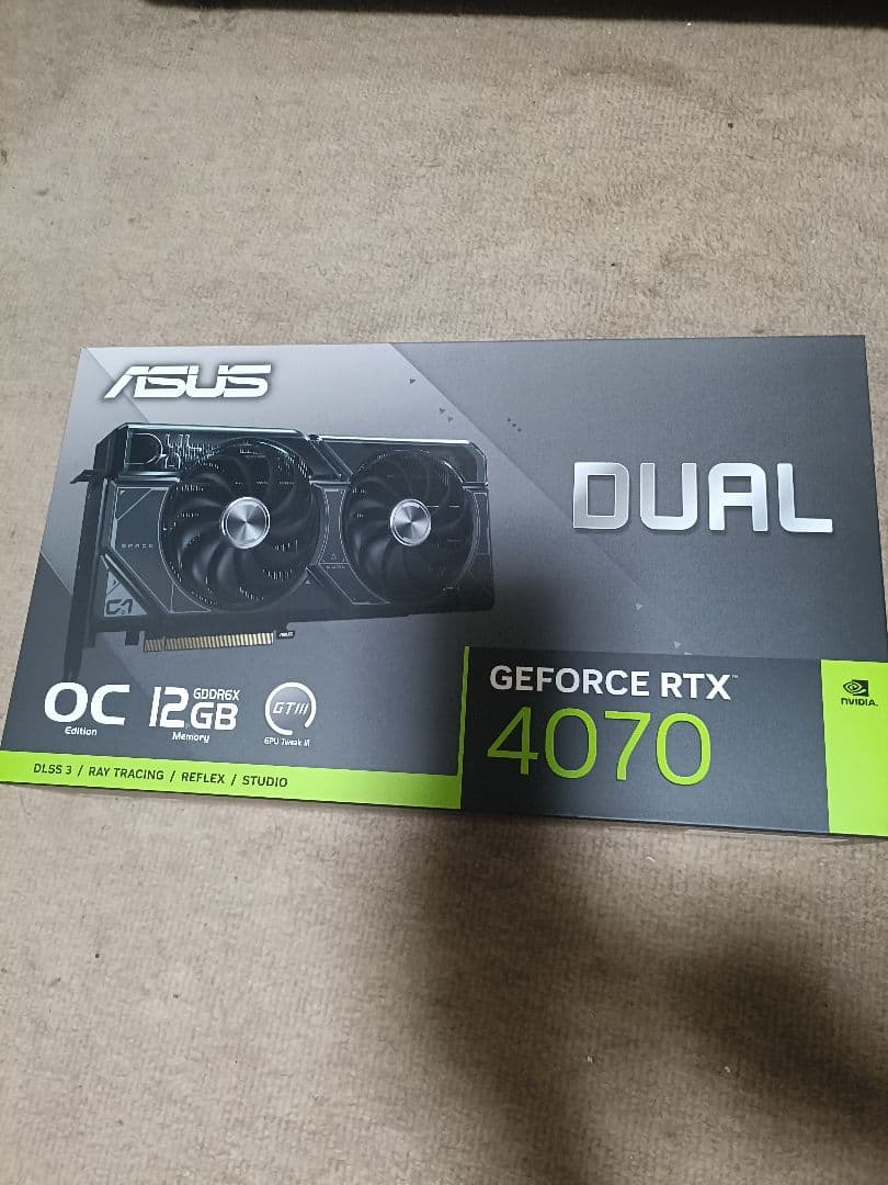 グラフィックボード・グラボ・ビデオカード ASUS DUAL RTX 4070 OC RTX4070 ASUS Dual GeForce RTX™ 4070 OC Edition 12GB GDDR6X | Graphics Card