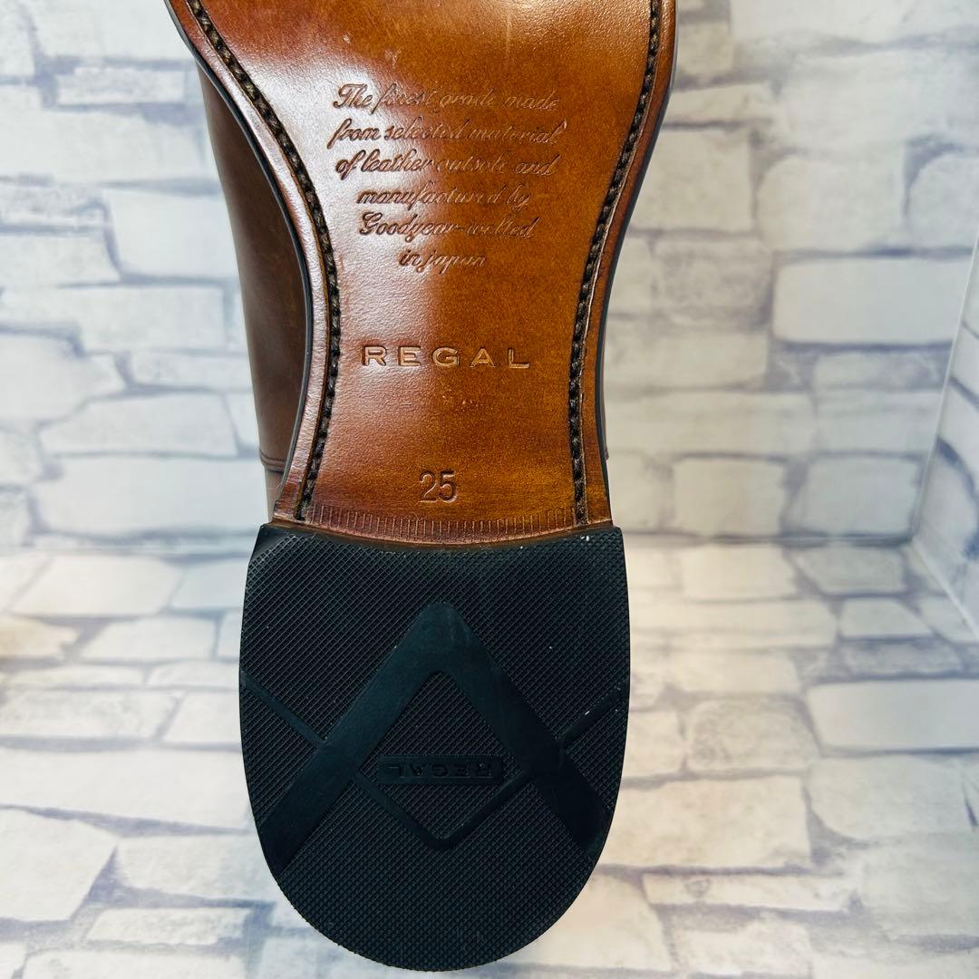 【未使用品】REGAL 01DR ストレートチップ トゥスチール付き 25cm