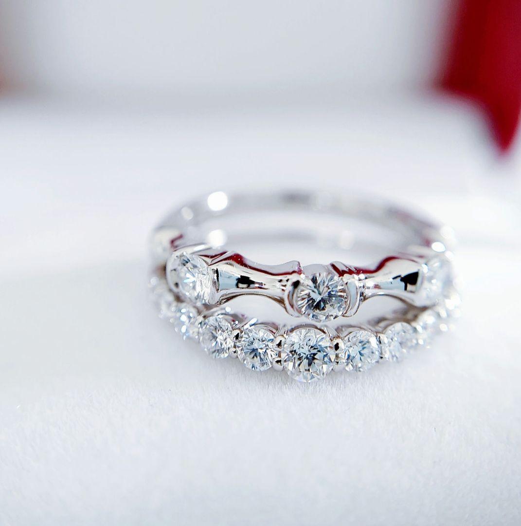 平和堂貿易 クイーンジュエリー Pt950 極上美 ダイヤモンドリング