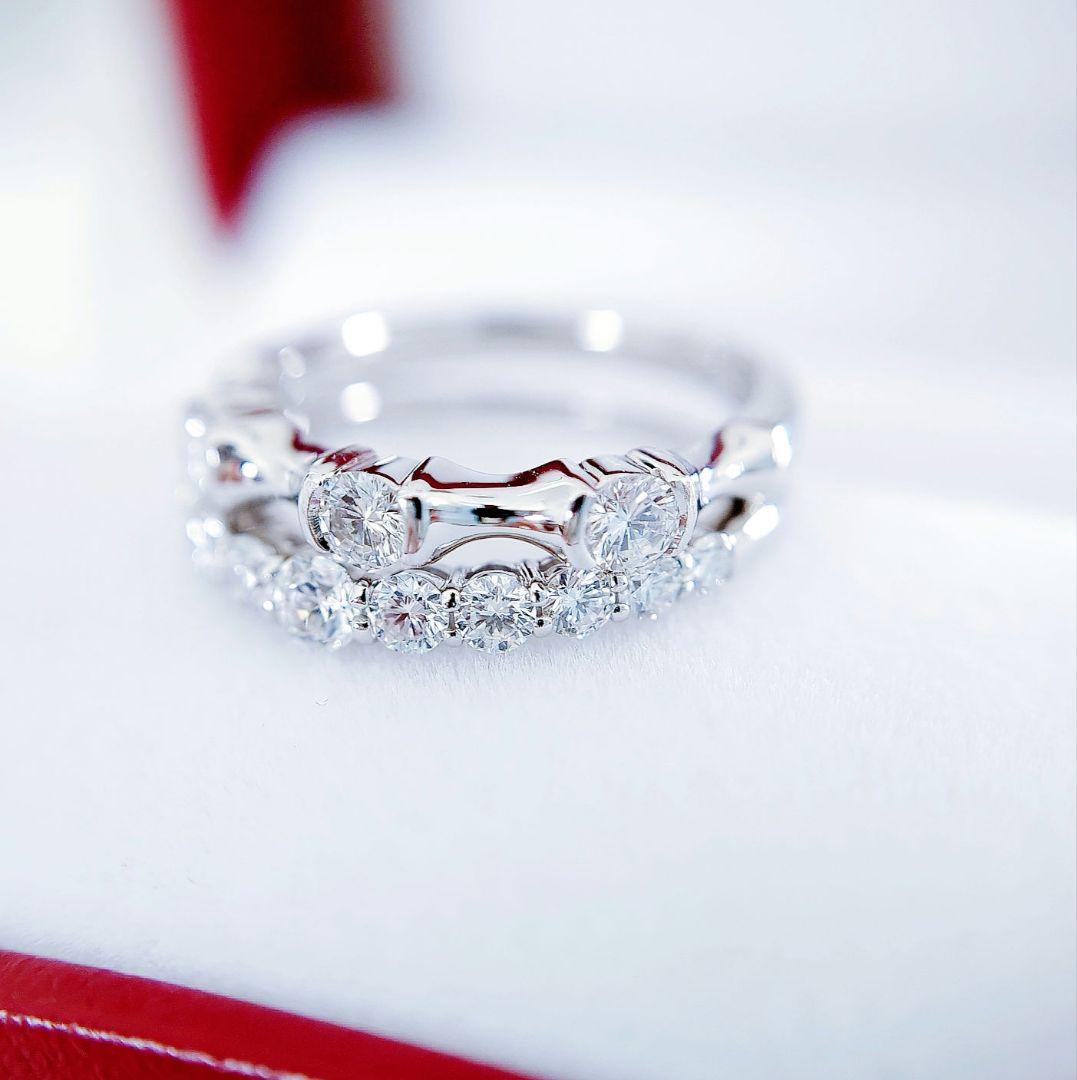 平和堂貿易 クイーンジュエリー Pt950 極上美 ダイヤモンドリング