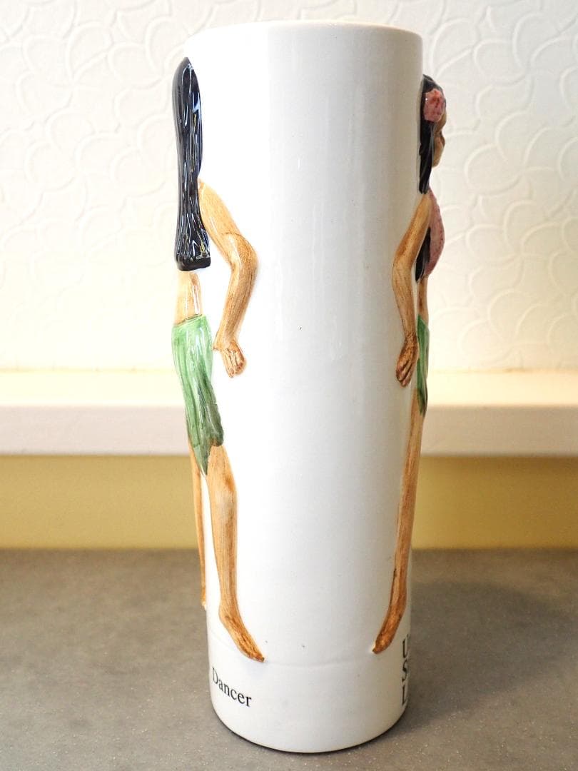 Hawaii Hula Dancer ビンテージ花瓶 陶器ハワイアンアンティーク