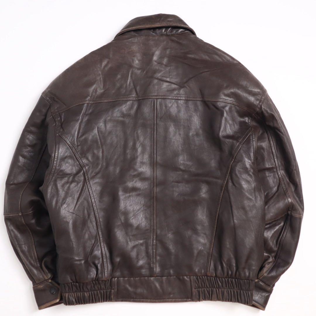 Vintage 80s 90s a2 g1 短丈 羊革 ラム レザージャケット - メルカリ