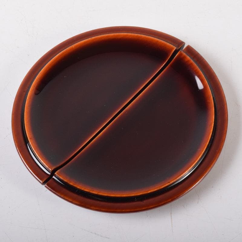 茶道具　輪島塗　久世宗春作　溜塗　老松茶入　共箱　V　7487