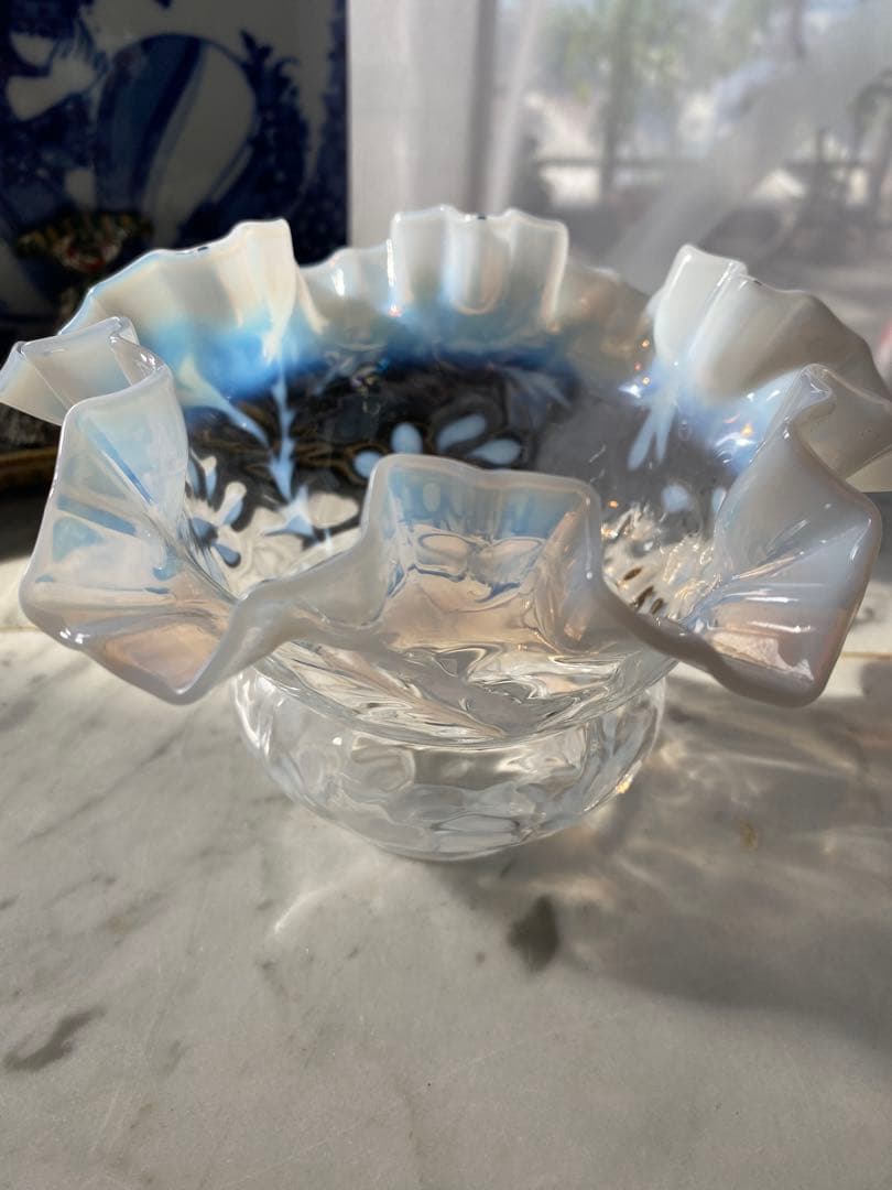 OLD FENTON デイジー&ファーン オパールセント ガラスシェード - メルカリ