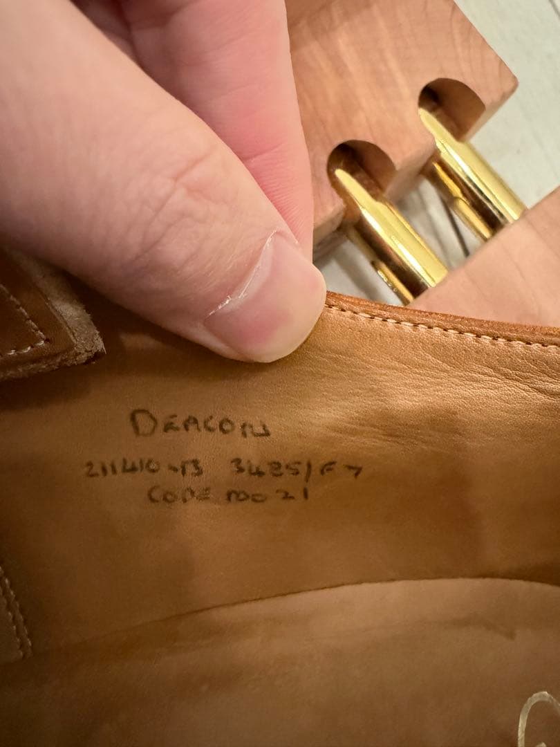 靴 Joseph Cheaney DEACON UK7F 25.5cm