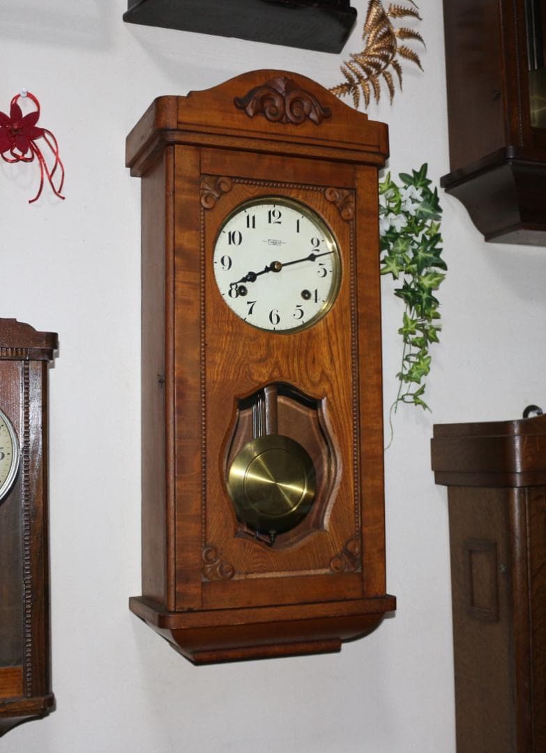 可動品 中型 EPOCH 今津時計 アンティーク 柱時計 掛時計 ２打打ち