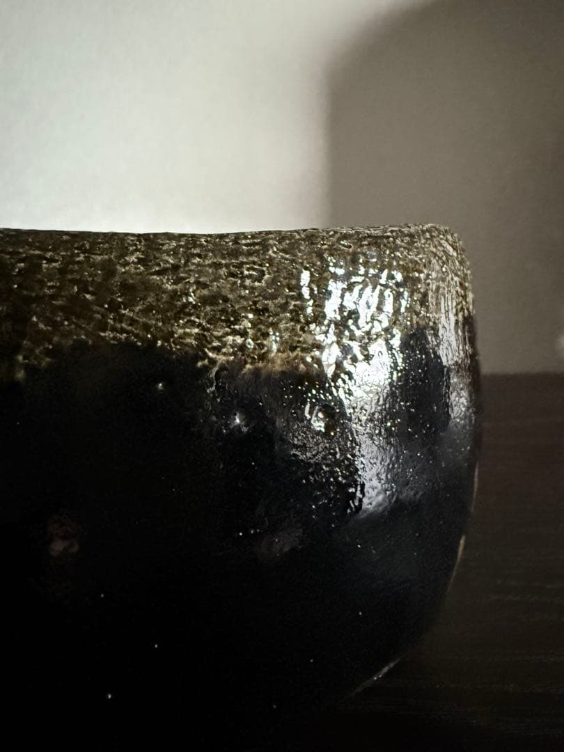 茶道具 黒茶碗 光悦写 雨雲 紫楽造