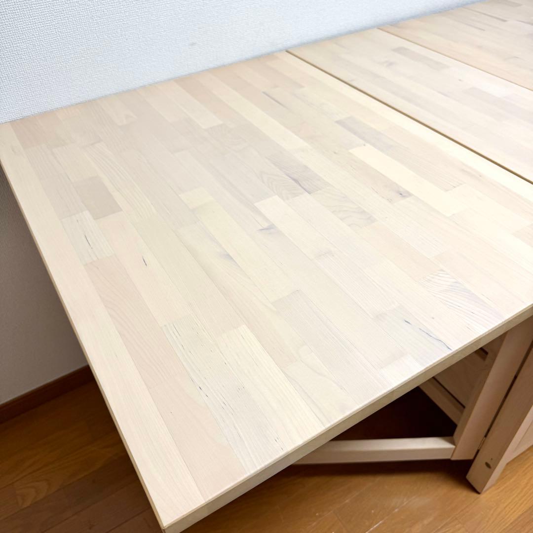 ※ユウ※【ほぼ未使用】IKEA NORDEN ゲートレッグテーブル