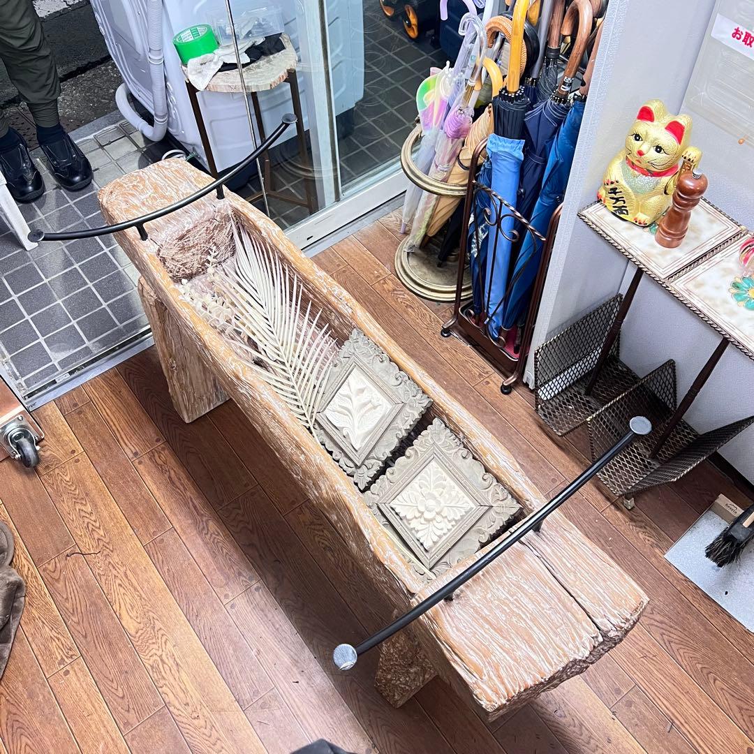 KAJA カジャ 古木ガラス ダイニングテーブル 幅約150cm