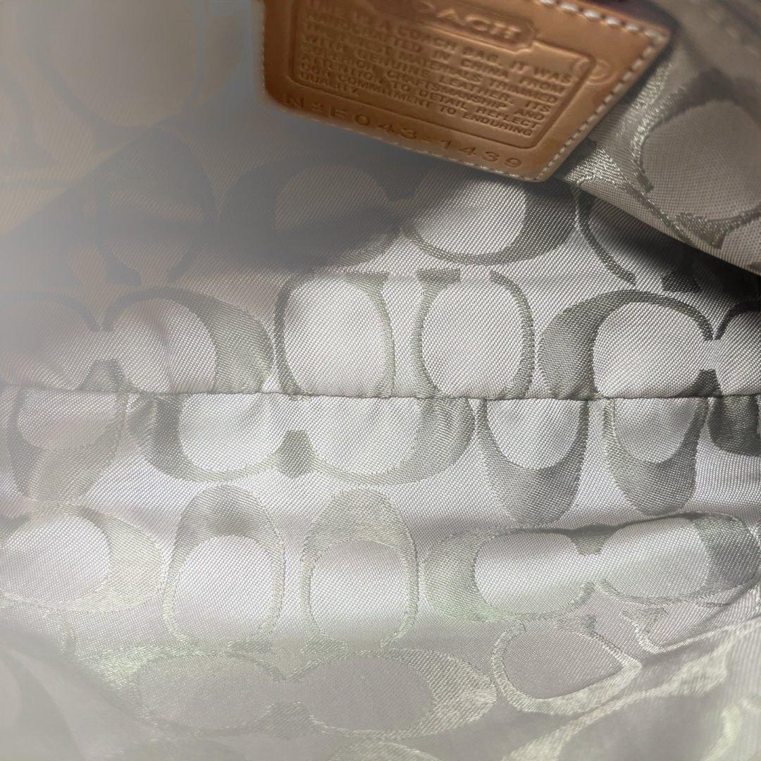 希少 COACH コーチ ミニ アクセサリーポーチ シグネチャー パッチワーク