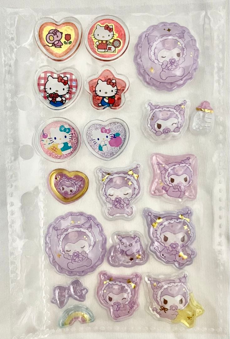 【完成品】ボンボンドロップ　うるちゅるベビー　サンリオ　しずくちゃん　シール帳