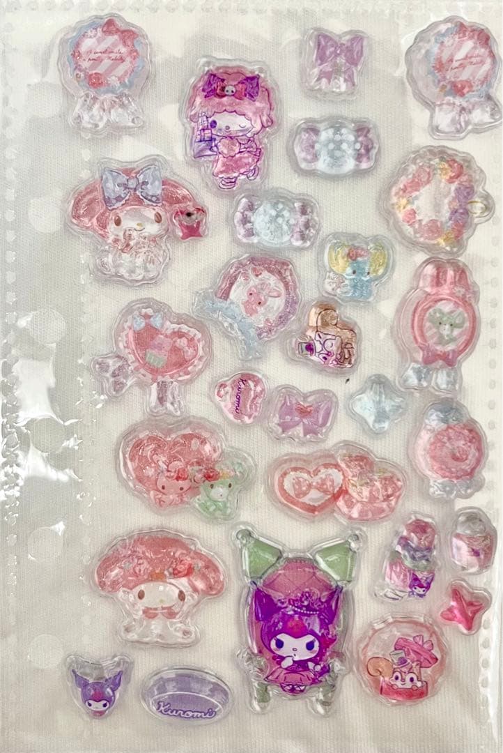 【完成品】ボンボンドロップ　うるちゅるベビー　サンリオ　しずくちゃん　シール帳