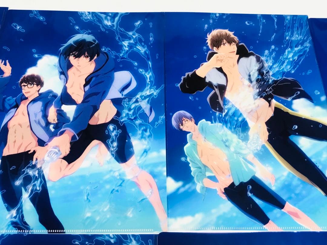 Free!RWクリアファイル8枚 七瀬遙 橘真琴 松岡凛 購入 山崎宗介 桐嶋郁弥
