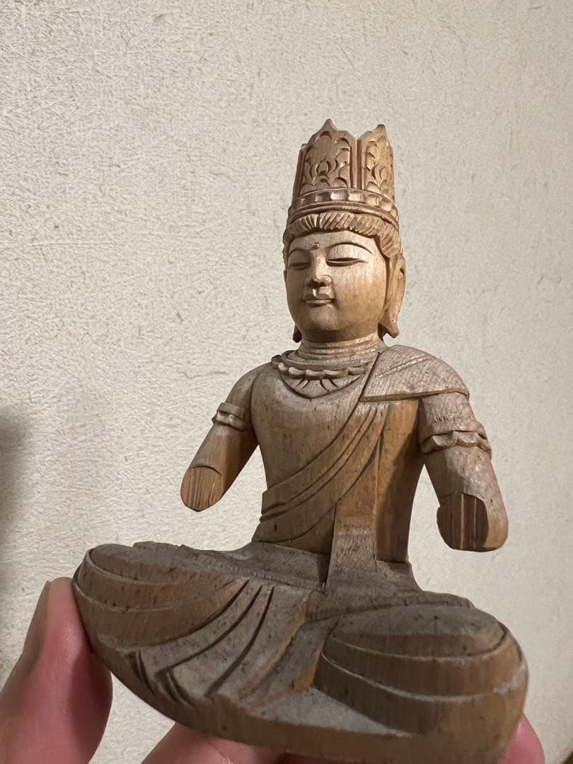 金剛界 大日如来坐像 念持仏 木彫 仏像 仏教美術 骨董 古美術 - メルカリ