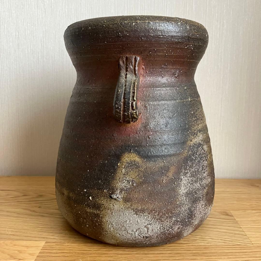 備前焼　水差し　花瓶　花器　蓋なし