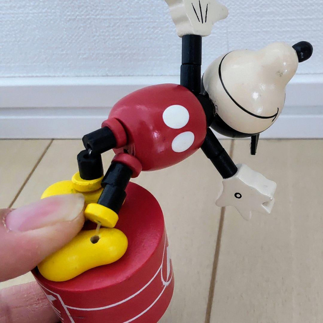 【レア】ミッキーマウス　脱力人形　プッシュパペット 　レトロ　時代物