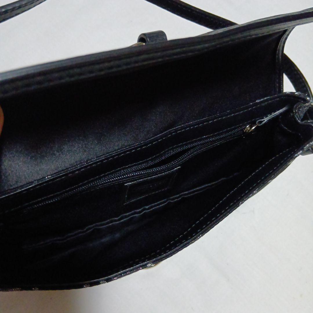 COACH ワンハンドルミニバッグ 黒×シルバーシグネチャー