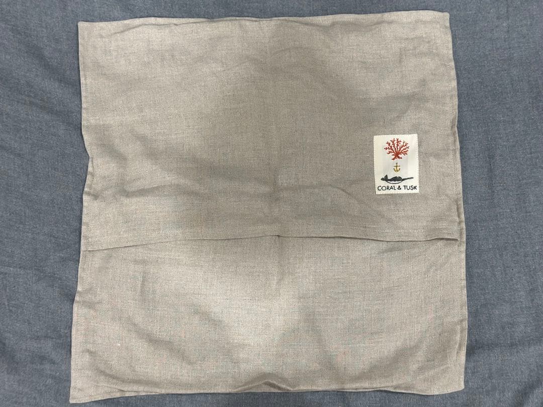 未使用　コーラルアンドタスク coral & tusk 　クッションカバー