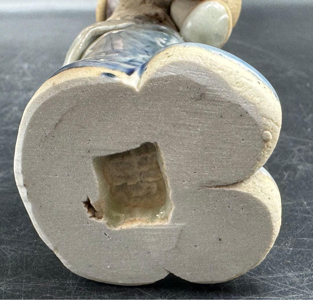 c510 砥部焼 森元青芳 青芳人形 置物 3点 - メルカリ