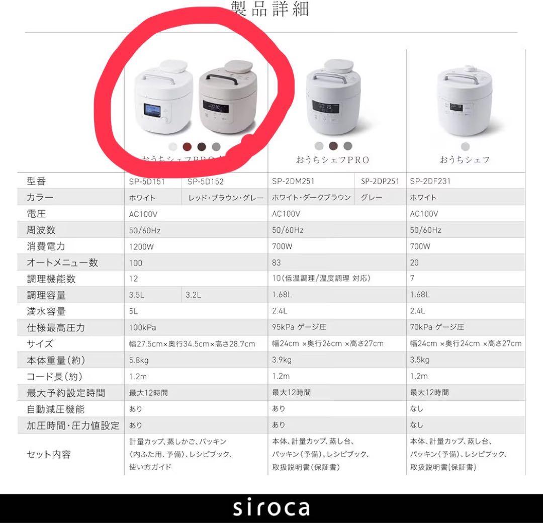 電気圧力鍋 SP-5D152 ダークブラウン