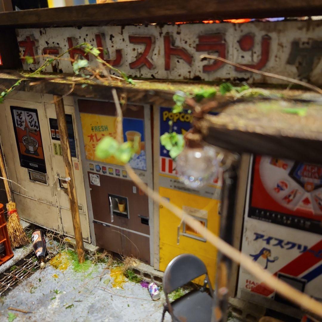 1/12 昭和 レトロ 自販機 ホーロー看板 ジオラマ