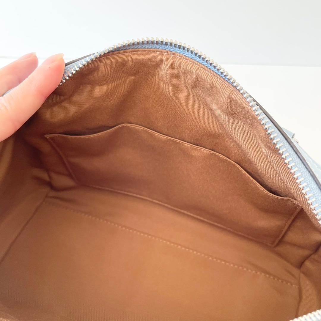 【新品】COACH 2way ハンドバッグ ローアン サッチェル シャンブレー