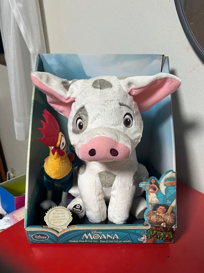 Disney ディズニー モアナと伝説の海 プアとヘイヘイ 話すぬいぐるみセット