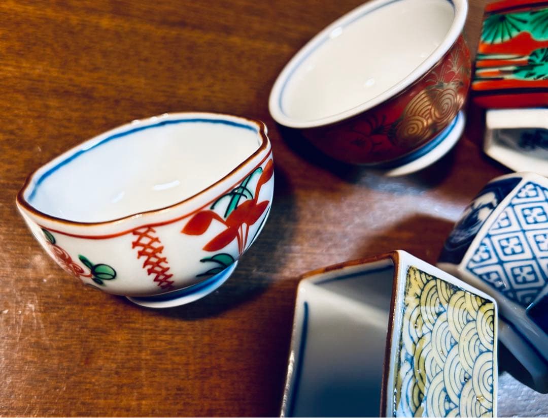 九谷焼　長右衛門四代目作　器5点セット