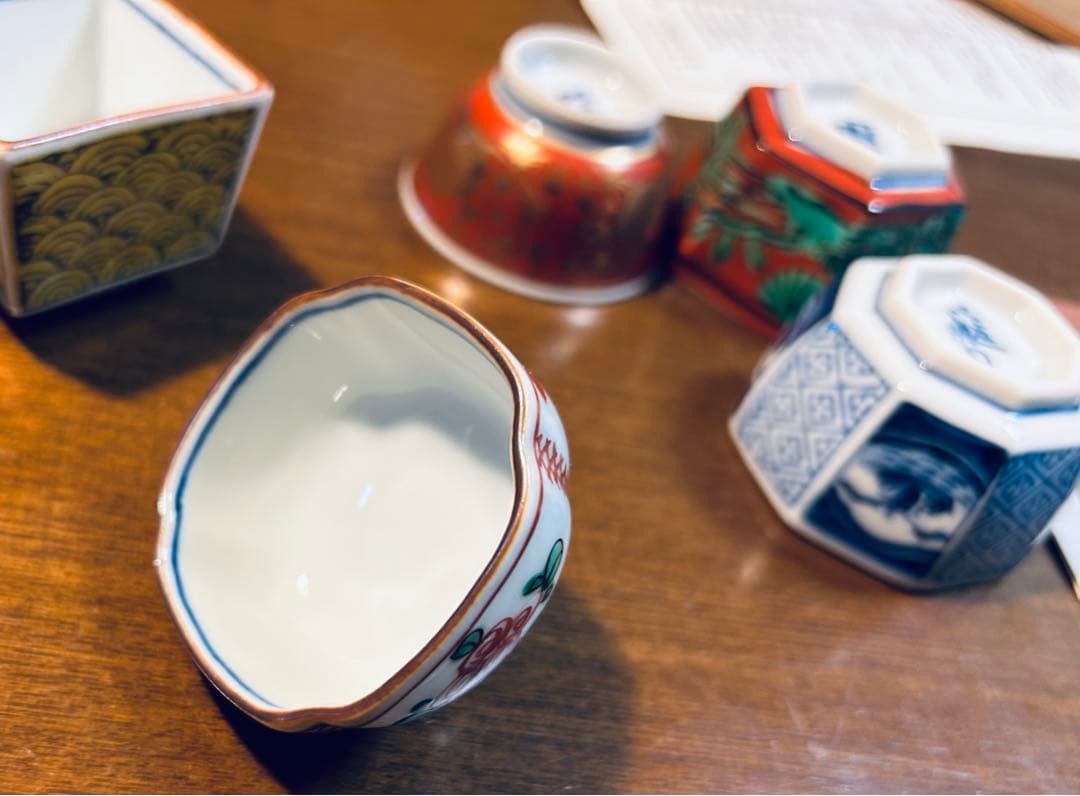 九谷焼　長右衛門四代目作　器5点セット