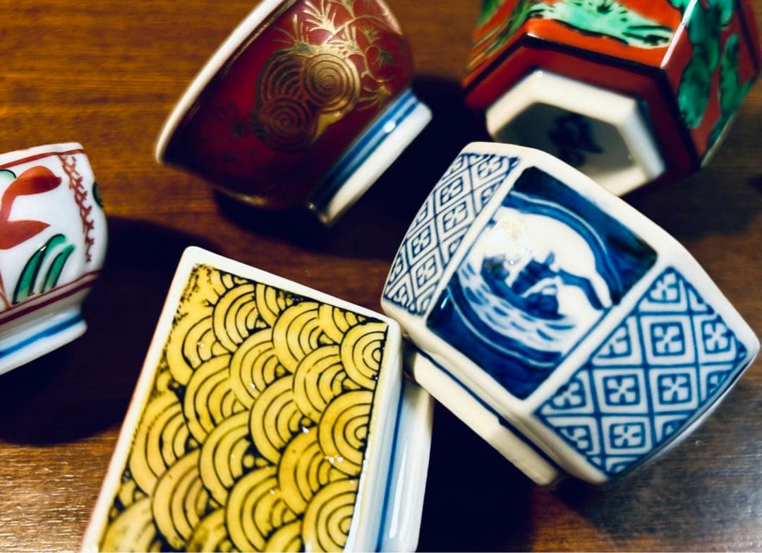 九谷焼　長右衛門四代目作　器5点セット