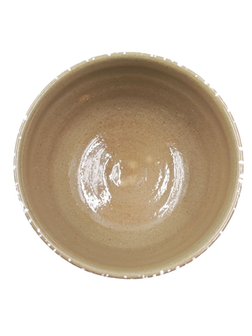 茶道具 京焼【東福窯・中村能久】『色絵 金彩 寒牡丹 茶碗』在印 共箱