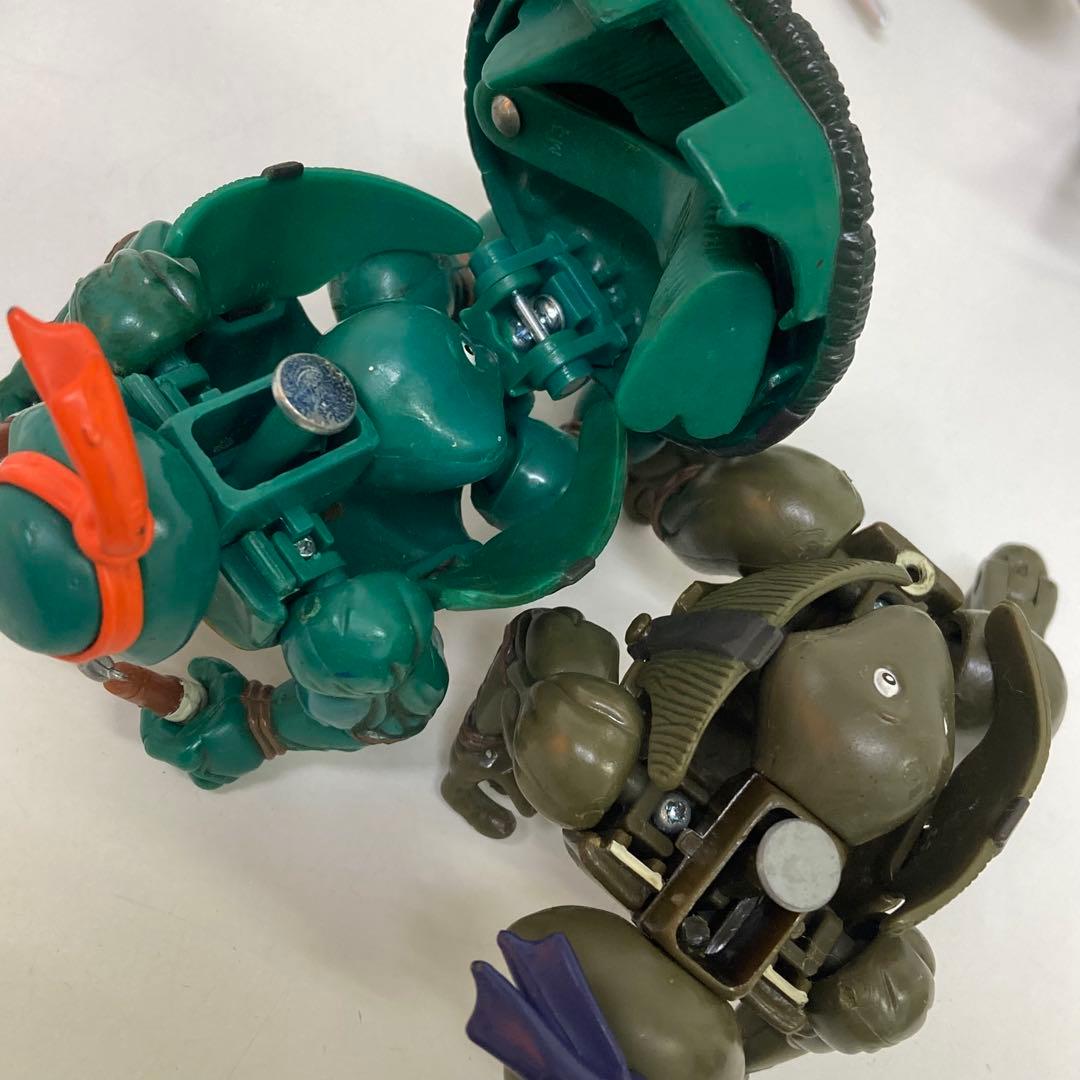 g553-29 ミュータントタートルズ　バトラクション　フィギュア　まとめて