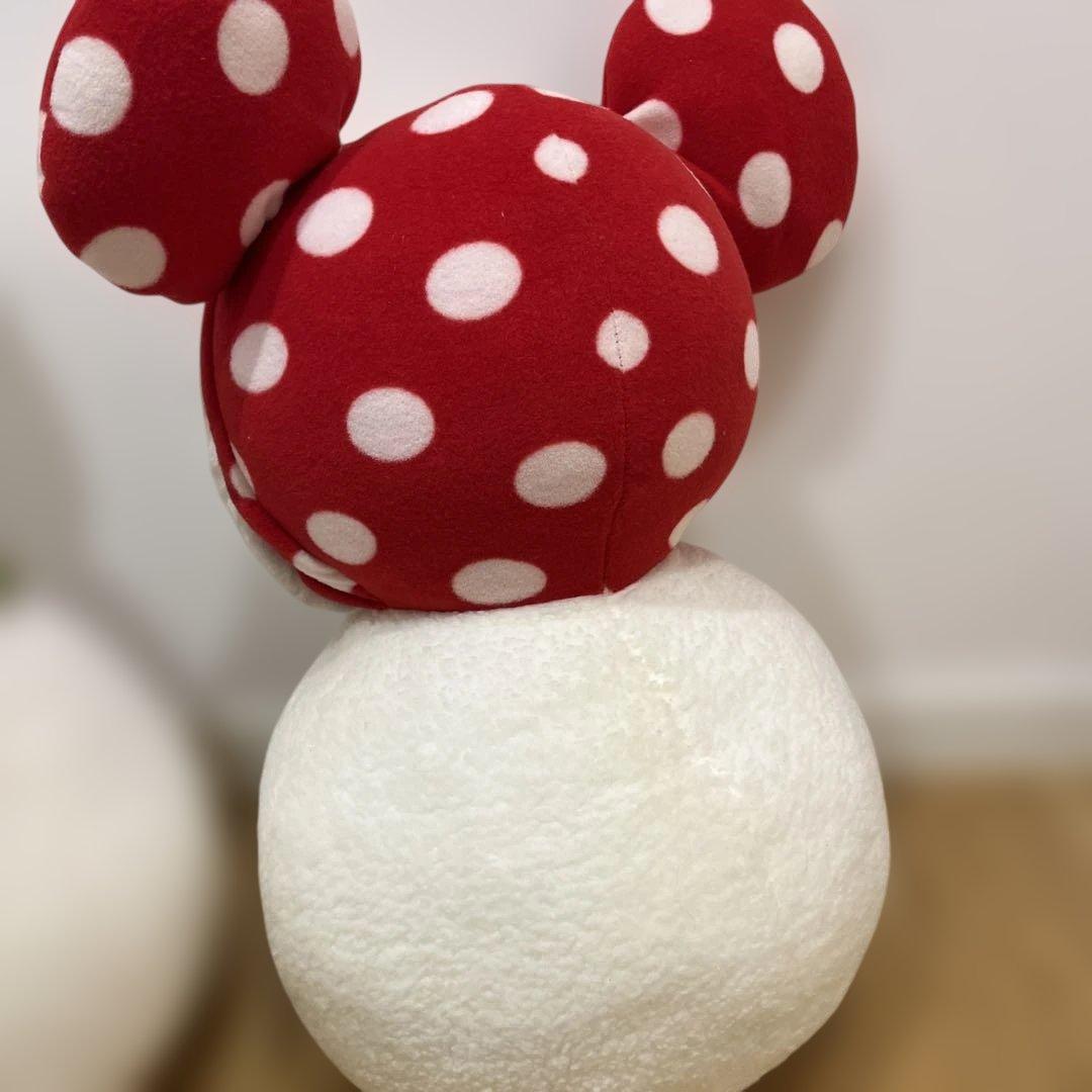 激レア ディズニー ミッキー・ミニー 雪だるま ぬいぐるみ 超BIG