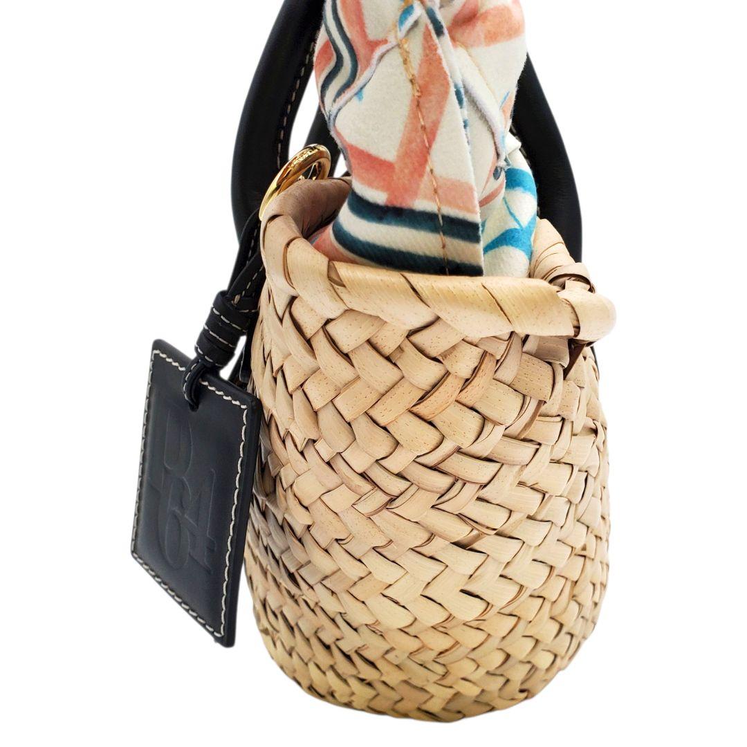 美品 PARIS/64 かごバック 2way ショルダー 本革 編み込み